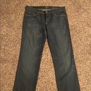 7 for all man kind straight leg jeans